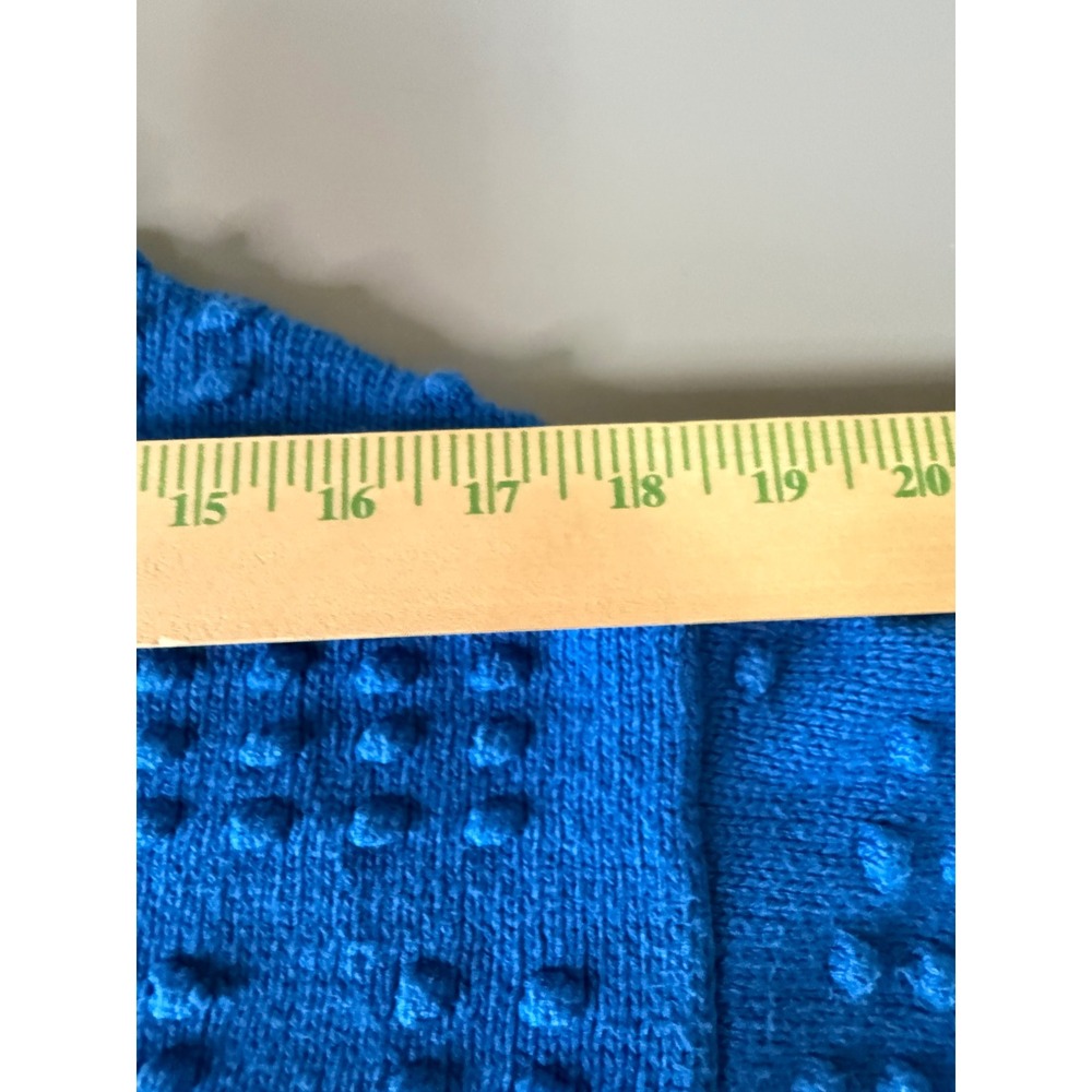 LEGO x Target Women Blue Popcorn Knit Mock Neck Sweater XXS Building Block Art - Picture 6 of 6